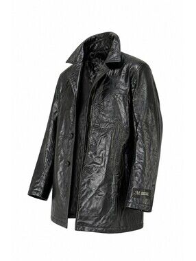 M Collection Men’s 2XL Patchwork Genuine Leather Jacket NWT